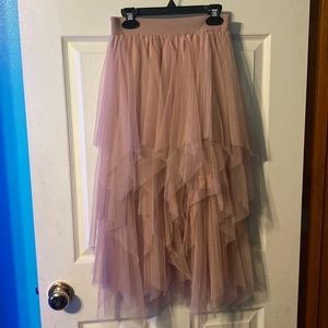 Pink flow skirt